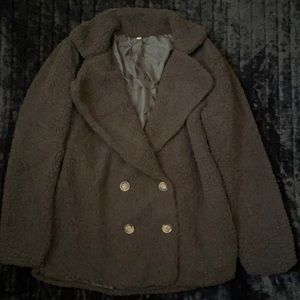 Black Serpa Peacoat NWOT